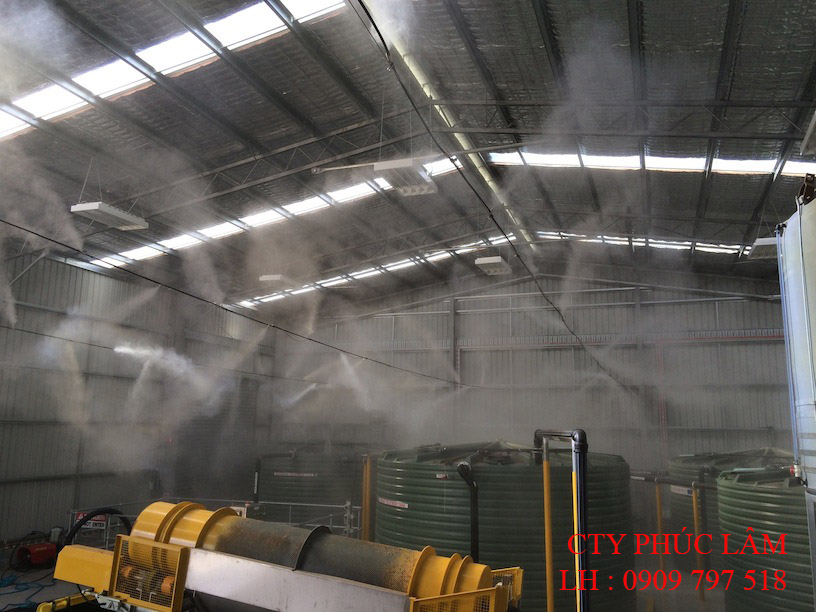 hệ thống máy phun sương công nghiệp
